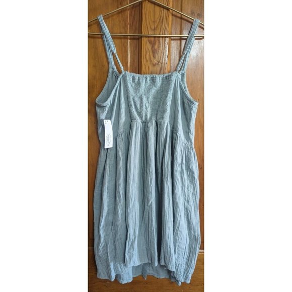 Peyton & Parker Mommy & Me Womens Blue Cotton Spaghetti Strap Dress L NWT - Picture 3 of 7